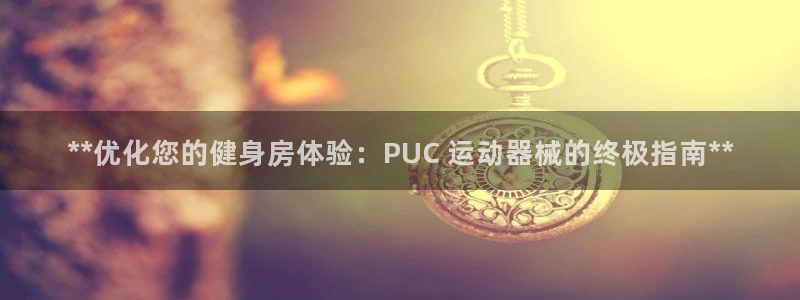 尊龙 10：**优化您的健身房体验：PUC 运动器械